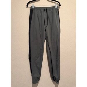 On Cloud Running Track Pants Womens sz S Black Grey Lightweight Athletic Joggers